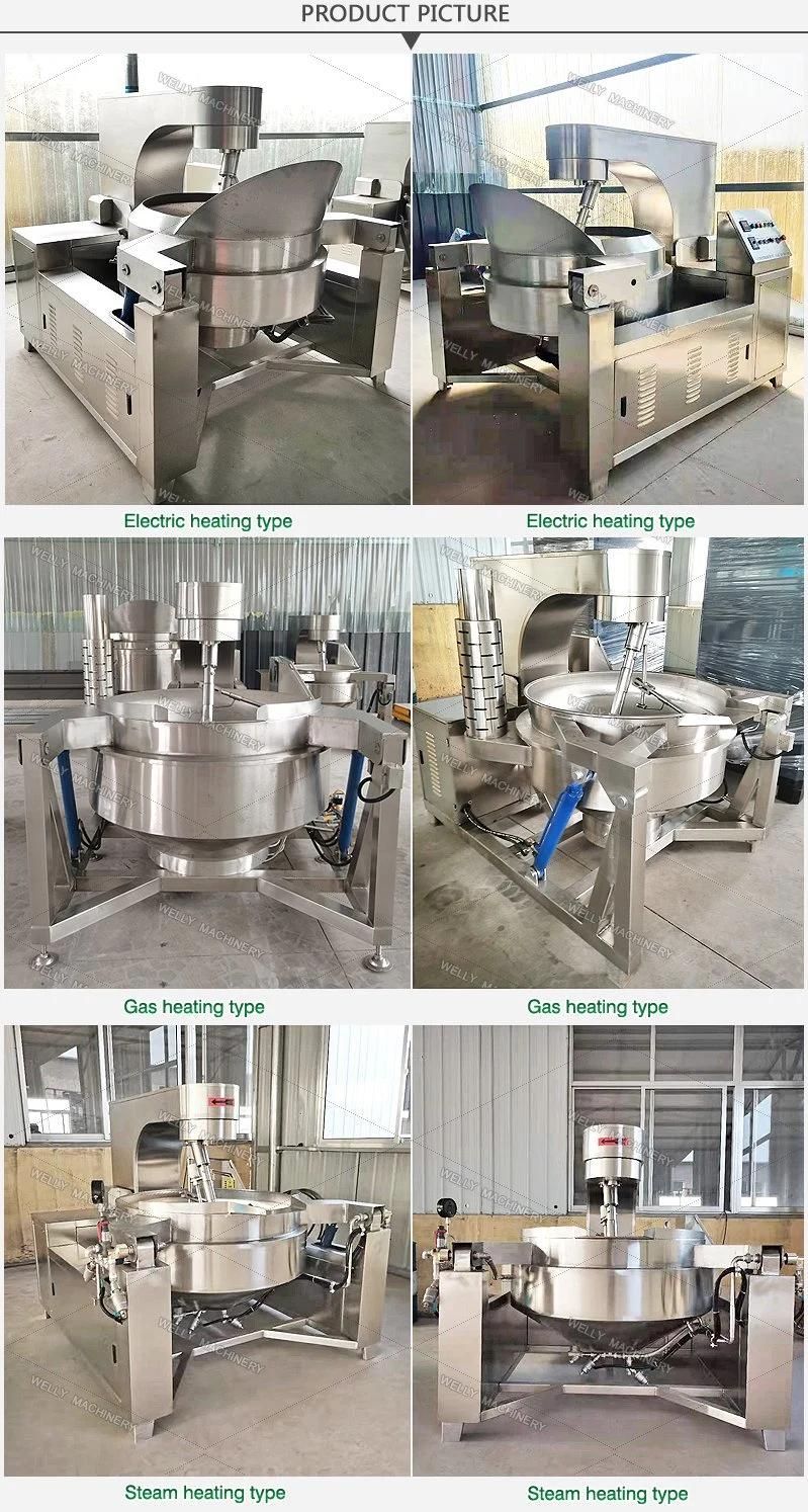 100L-500L Double Jacketed Kettle Electric Jacketed Kettle