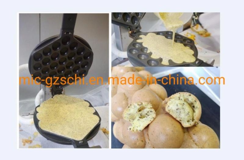 Gas Bubble Egg Waffle Baker in Cone Maker Machine Waffle Muffin Machine