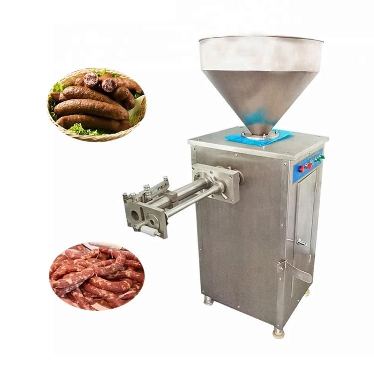 Pneumatic Sausage Filler Stuffer Sausage Stuffing Cutting Machine Hydraulic Sausage Stuffer