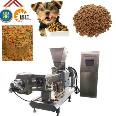 Continuous and Automatic Extruded Cat Dog Food Production Line Pet Food Making Machine ...