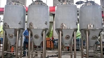 1000L Stainless Steel Conica Beer Fermenter Pressure Jacketed Tank