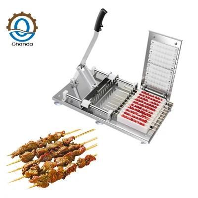 Small Barbecue Kebab Skewer Making Machine Shish Kebab Maker Automatic Meat Skewer