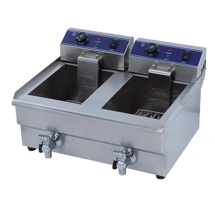 20L Commercial Electric Countertop Deep Fryer for Fried Chicken