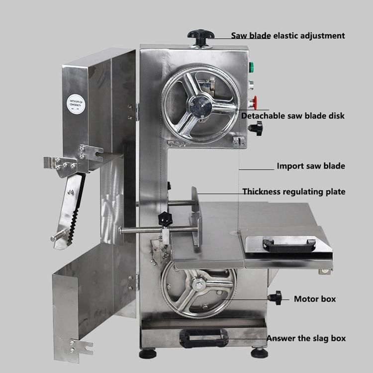 Electric Meat Band Saw Frozen Meat Steak Ribs Prok Slicer Chopper Dicer Bone Cutting Sawing Machine