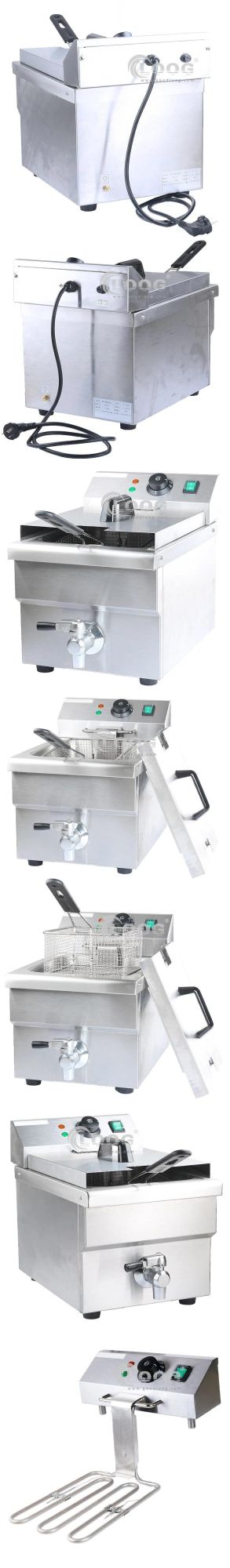 CE Approved Commercial Kfc Fryer Machine Electric Chips Fryer Machine Stainless Steel Fryer with Basket