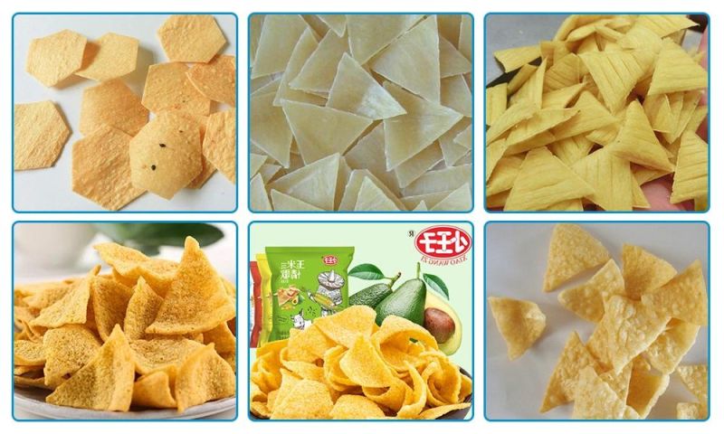 50-60kg/H Small Doritos Corn Chips Making Machine Tortilla Chips Food Processing Line Corn Chips Machine