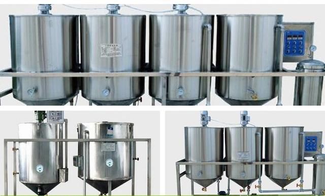 small capacity vegetable oil refining machine with stainless steel