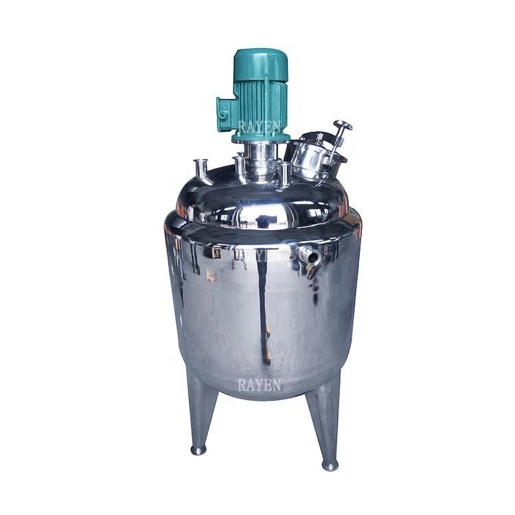 SUS316L Stainless Steel Mixing Tank Agitator 500 Liter Mixing Tank