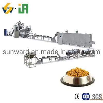 Automatic Double Screw Dog Food Processing Extruder Machine