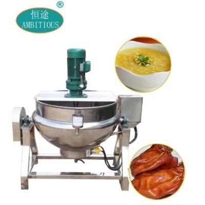 Commerical Cooking Porridge Tilting Stainless Steel Electric Jacketed Kettle Pot