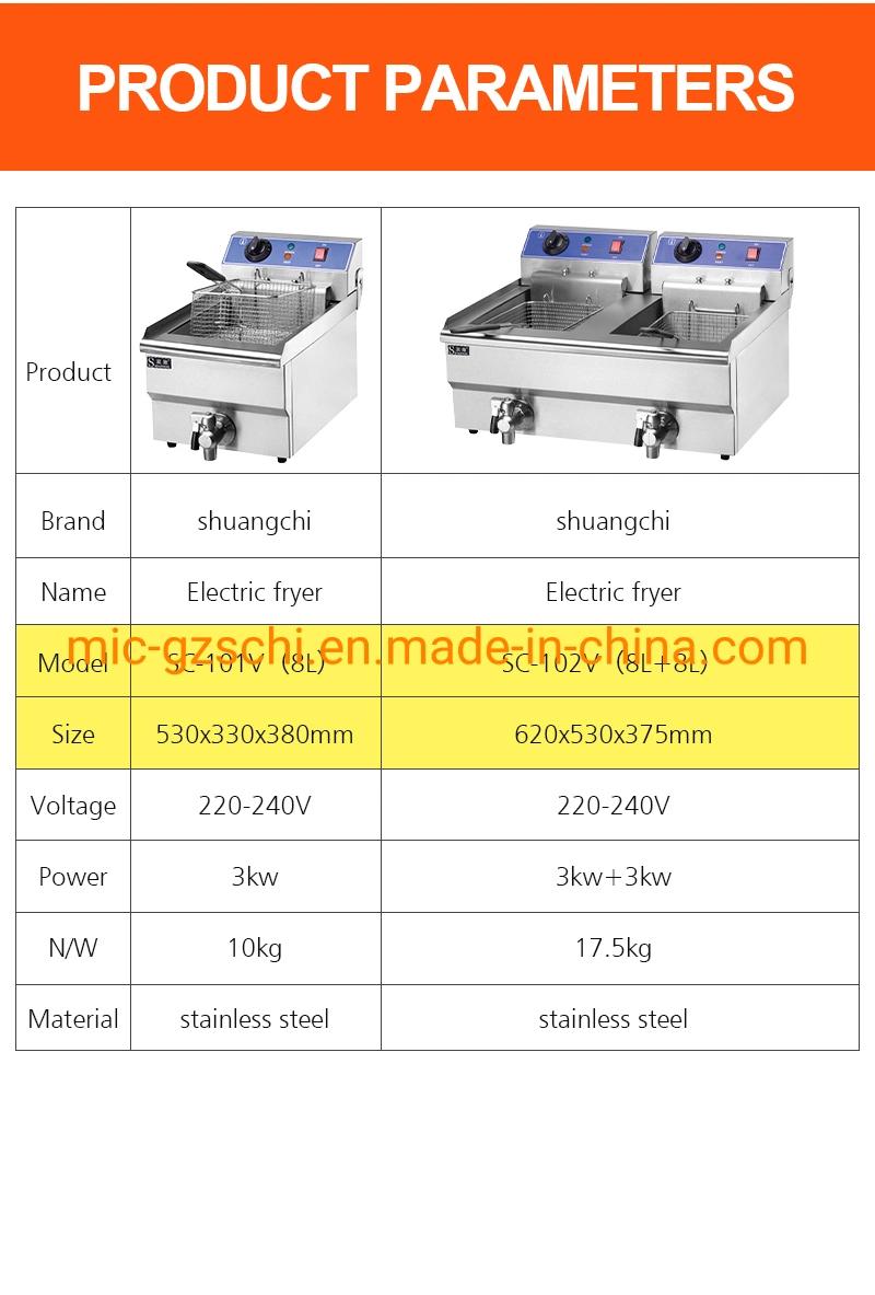 Electric Deep Fryer French Fries Chicken Fryer with Ce Certificate