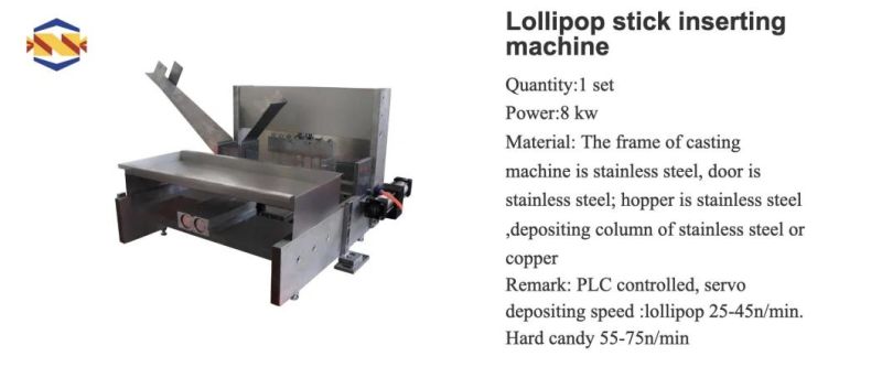 2021 High-Tech Professional Lollipop Candy Machine with Depositing Production Line