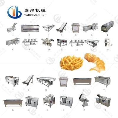 Industrial French Fries/Potato/Banana/Sweet Potato Slices Chips Cutting Frying Production ...