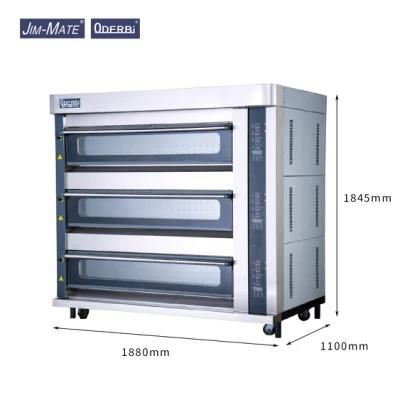 Commercial Gas Baking Machine Deck Ovenbakery Equipment Kitchen Equipment with Stone for ...