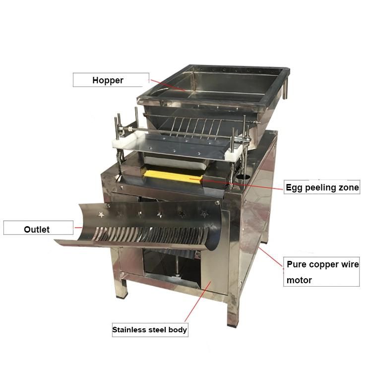 Boiled Quail Egg Peeling Shelling Quail Egg Machine