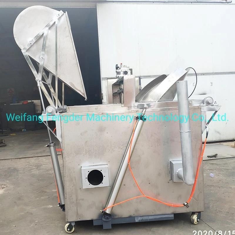 Peanut Automatic Fired Batch Fryer Machine for Snack Pellet