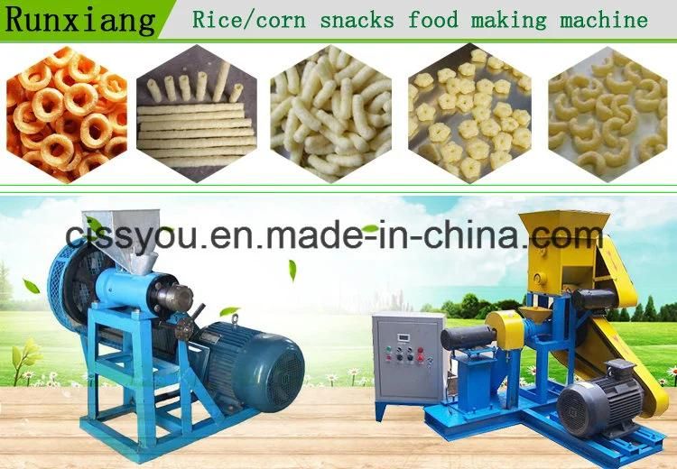 China Grain Snack Puffed Inflating Food Extruder Processing Machine