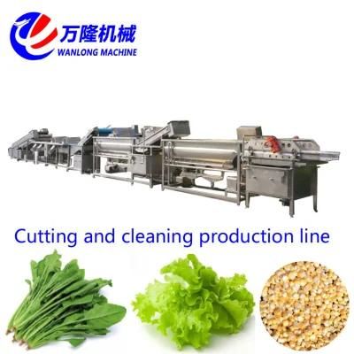 Automatic Lettuce Washing Production Line Lettuce Cutting Machine Lettuce Salad Line