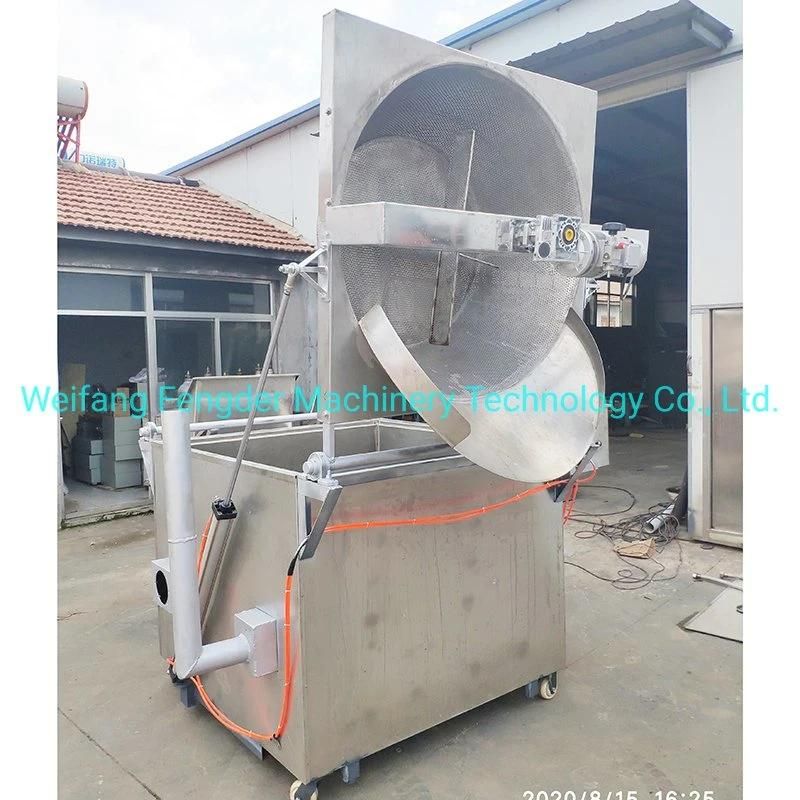 Automatic Peanut Broad Bean Fava Bean Horse Bean Gas Frying Machine Batch Fryer