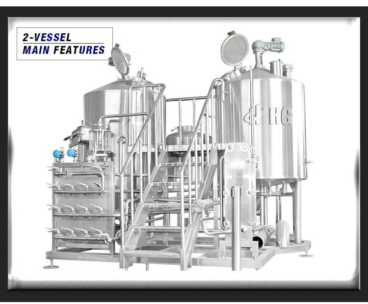 Best Quality 500L 1000L 2000L Microbrewery Brewhouse System Craft Brewery Equipment Beer Brewing Equipment