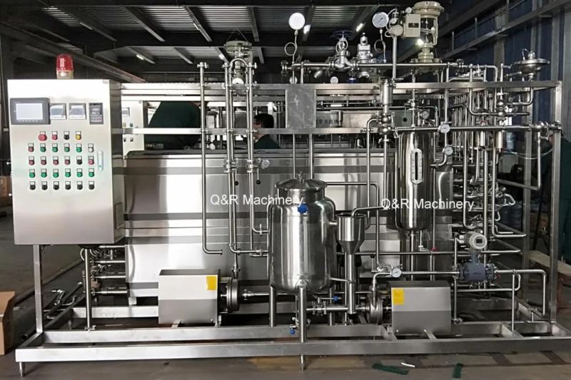 Stainless Steel Milk Juice Tea Drink Tubular Uht Pasteurized Sterilizer Machine