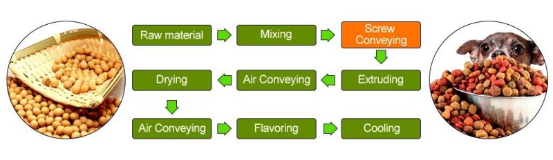 Fish Feed Extruder Twin-Screw Pet Food Production Line