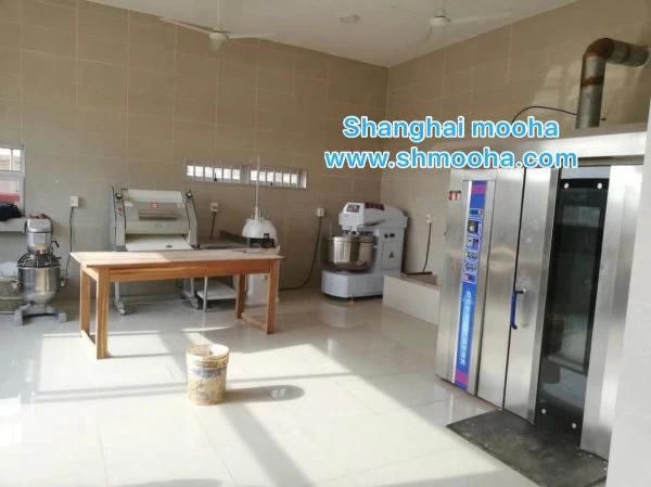 Industrial Commercial Big Bakery Supplies Electric Gas Diesel Bread Cake Cookies Biscuit Rotary Oven Rack Baking Oven Bakery Baking Oven