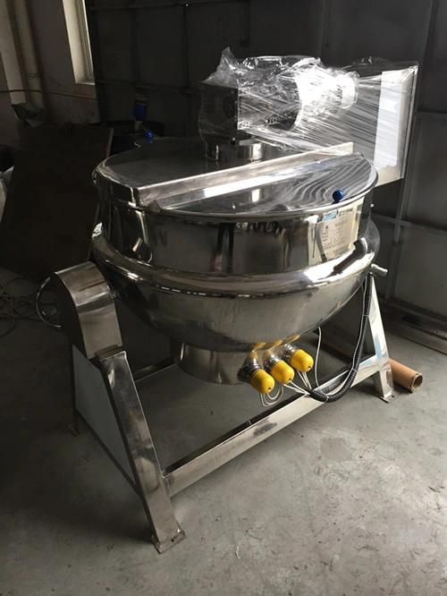 Stainless Steel Food Jacketed Mixing Kettle with Agitator