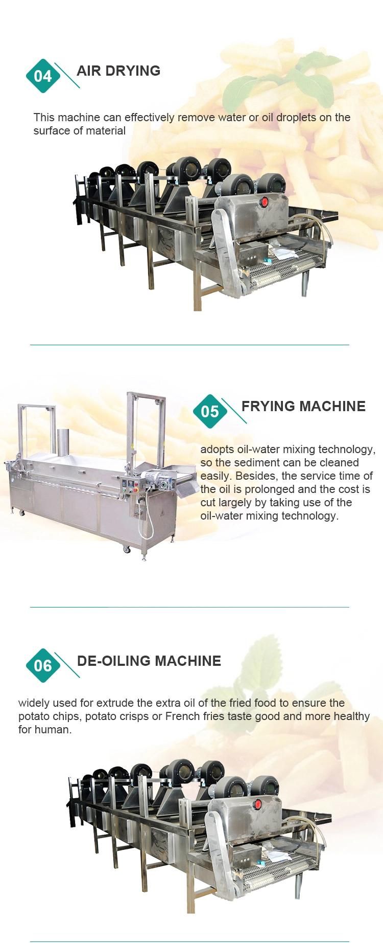 Snack Machine Fully Automatic French Fries Processing Plant Equipment