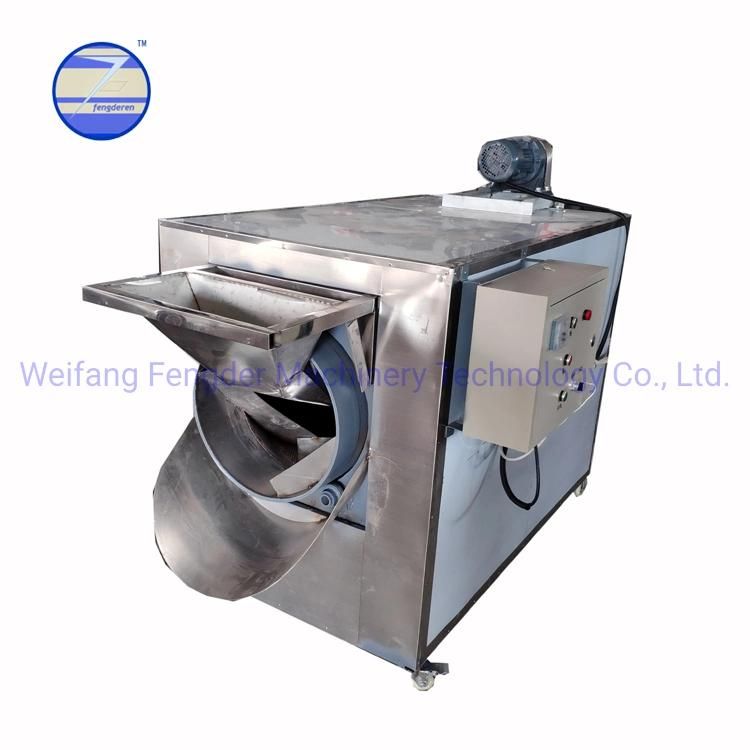 for Snack Food Factory/Dairy Products Factory 150kg/Hour Cocoa Bean Nut Roasting Machine Gas Style Peanut Roaster Machine