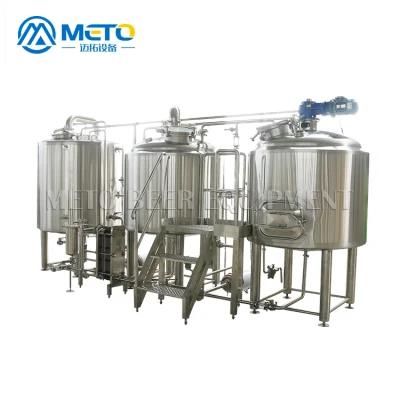 Turnkey Project SUS304 500L Brewing Beer Equipment for Bar