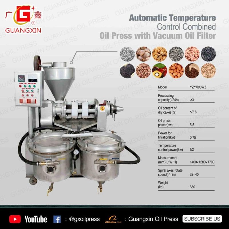 3tpd Peanut Oil Mill Machine Combined Oil Pressers