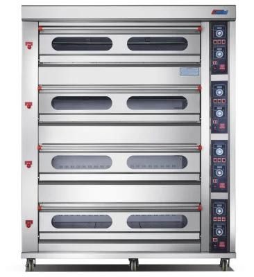 Commercial Kitchen 4 Deck 16 Trays Gas Oven for Baking Equipment