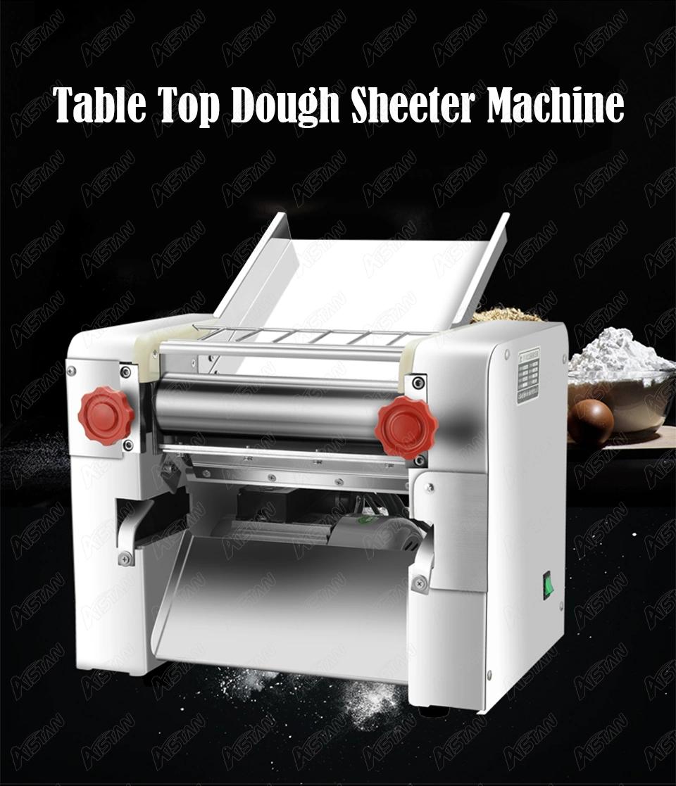 FKM300 Electric Dough Roller Stainless Steel Dough Sheeter Noodle Pasta Dumpling Maker Machine 220V Roller and Blade Changeable