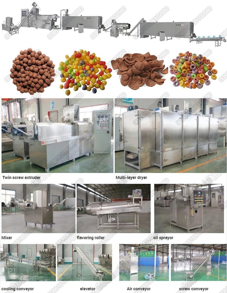 Automatic Instant Food Breakfast Cereals Extrudr Machine