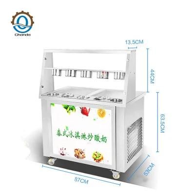 Frozen Yogurt Machine Pan Fried Ice Cream Machine Roll Fry Ice Cream Machine