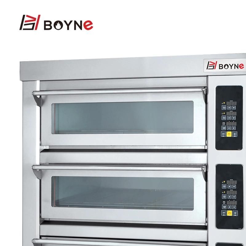 Commercial Bakery Machine Two Deck Four Tray Electric Baking Oven