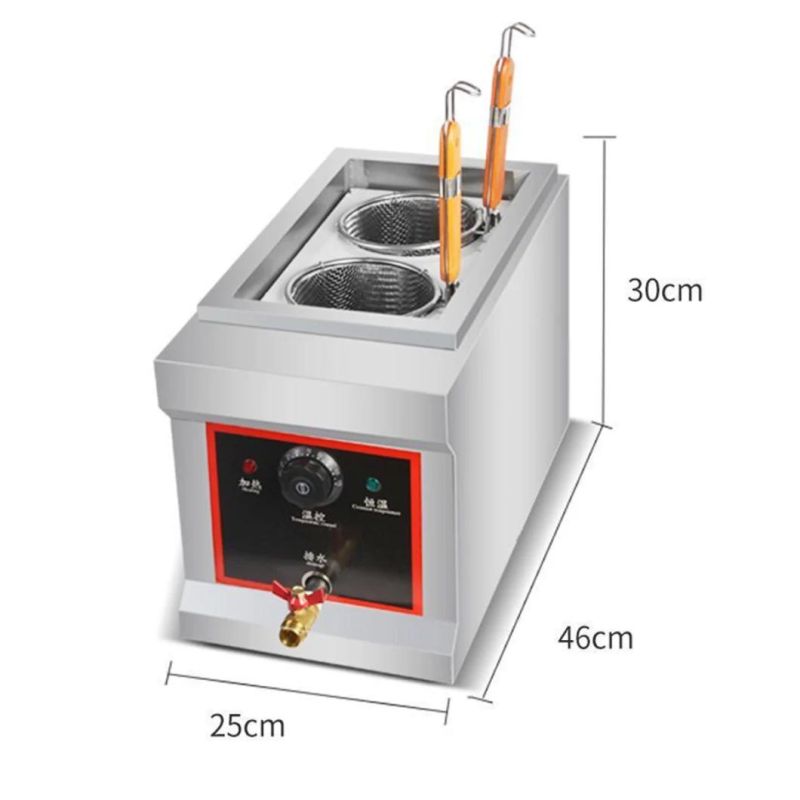 Commercial Stainless Steel Electric Noodle Cooker, Pasta Cooker with Cabinet