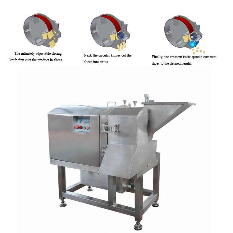 Ce Certificated 2t/H Vegetable Dicer Potato Cutting Machine