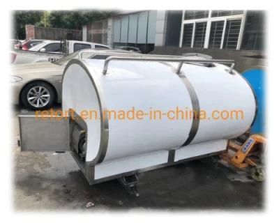 7000L Horizontal Milk Storage Cooling Tank Milk Cooler