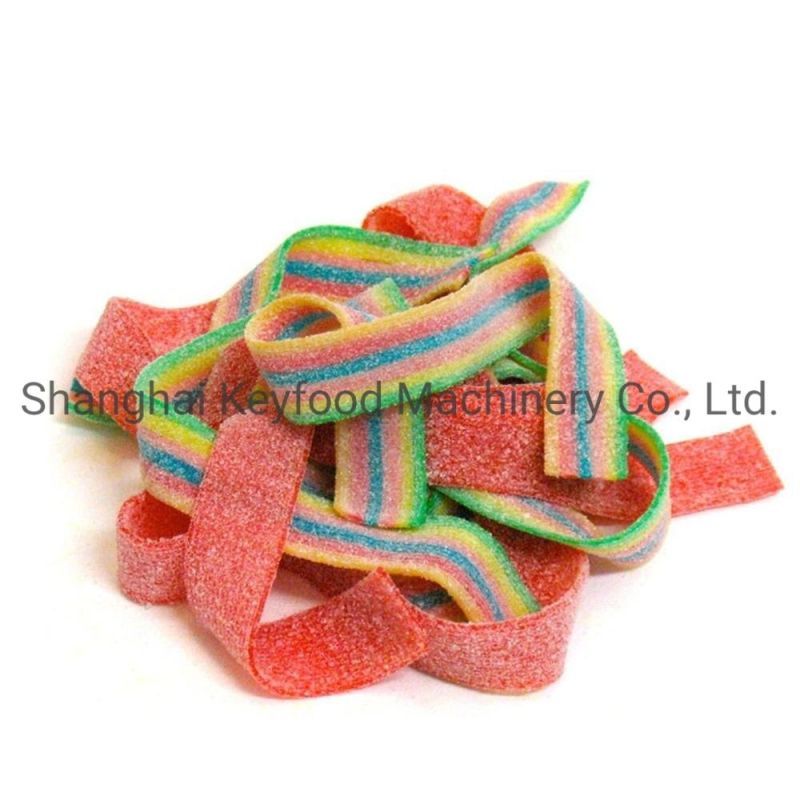 CE Approved Automatic Sour Rainbow Licorice Belt Candy Making Machine