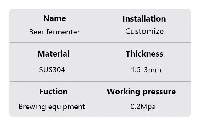 50 Gallon Stainless Steel Tank Fermentation Tank