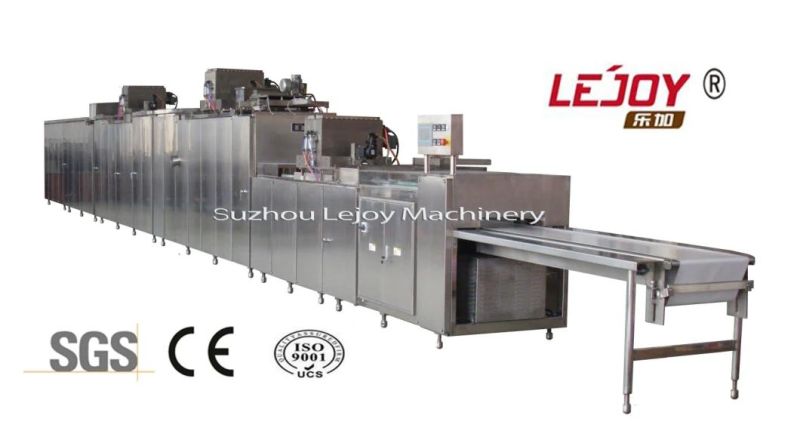 PLC Control Chocolate Production Line with Nuts Adding Big Central Filling Machinery