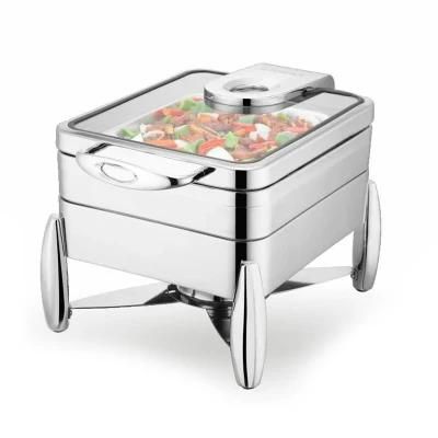 Square Gn 1/2 Chafing Dish - Big Window