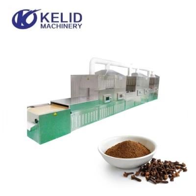 Tunnel Industrial Microwave Spice Cloves Powder Drying Sterilization Machine Equipment