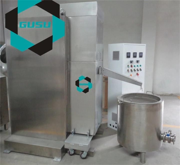 Gusus 250 Kg / H Chocolate Ball Mill Refiner for Chocolate Making