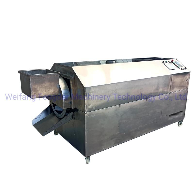 Automatic Peanut/Coffee/Cashew/Sesame/Sunflower Seeds Electromagnetic Heating Roasting Machine