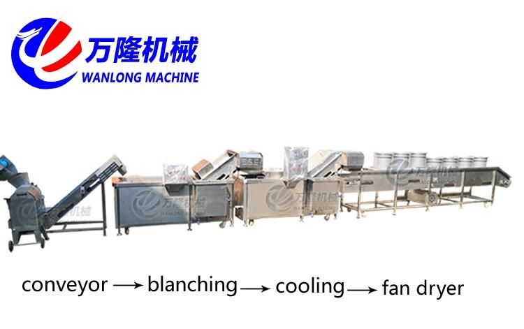 Industrial Large Capacity Fruit Mango Papaya Corn Blanching Pre-Cooking Boiling Machine