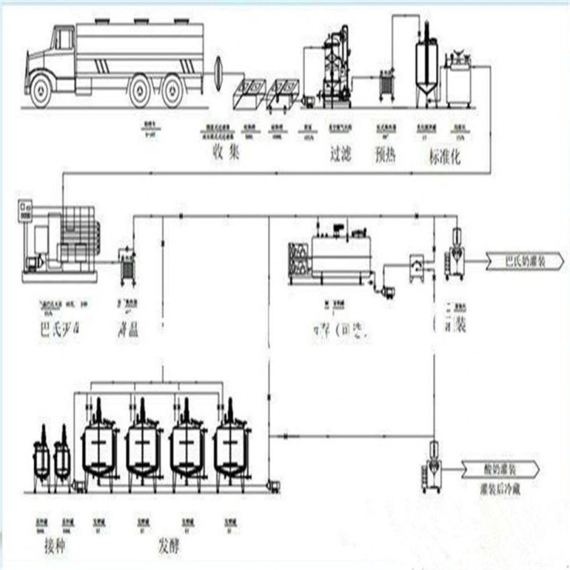 New Design Milk Dairy Processing Machinery for Turn Key Project