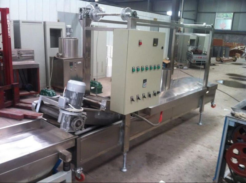 Fryer Machine for Fry Wheat Corn Flour Pellet 3D Snacks Machine6. Industrial Diesel Gas Electric Continuous Belt Fryer for Snack Food